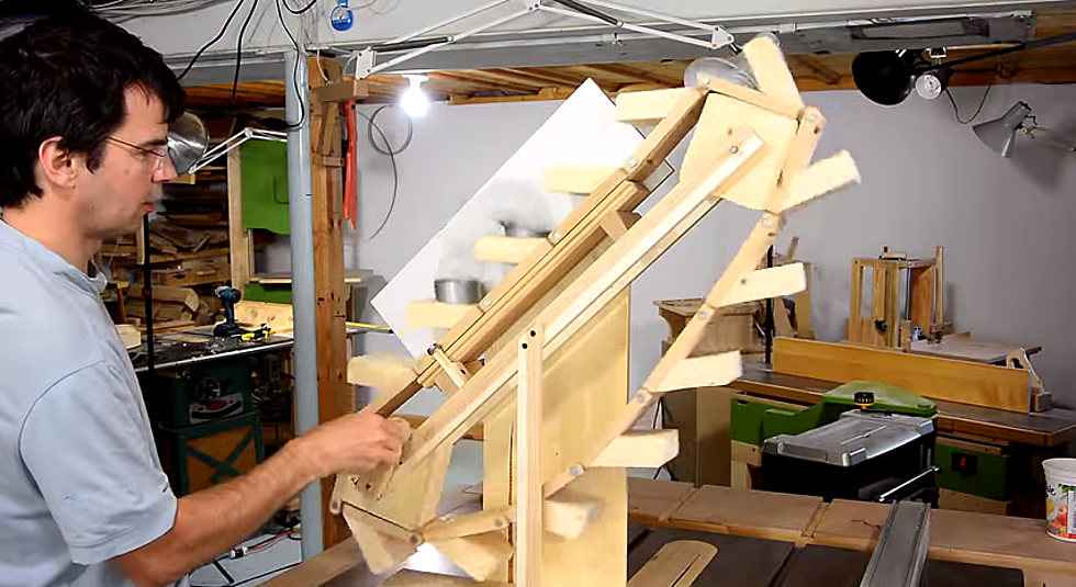 Man Builds Slinky Escalator Because That’s Exactly What the World Needs
