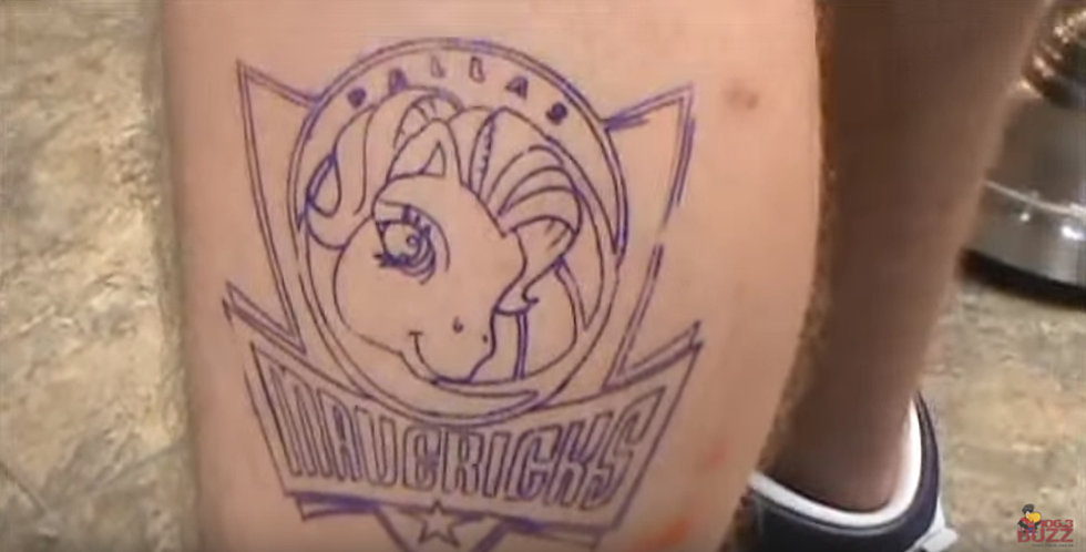 Remember When Stryker Got His My Little Pony Dallas Mavericks Tattoo [VIDEO]