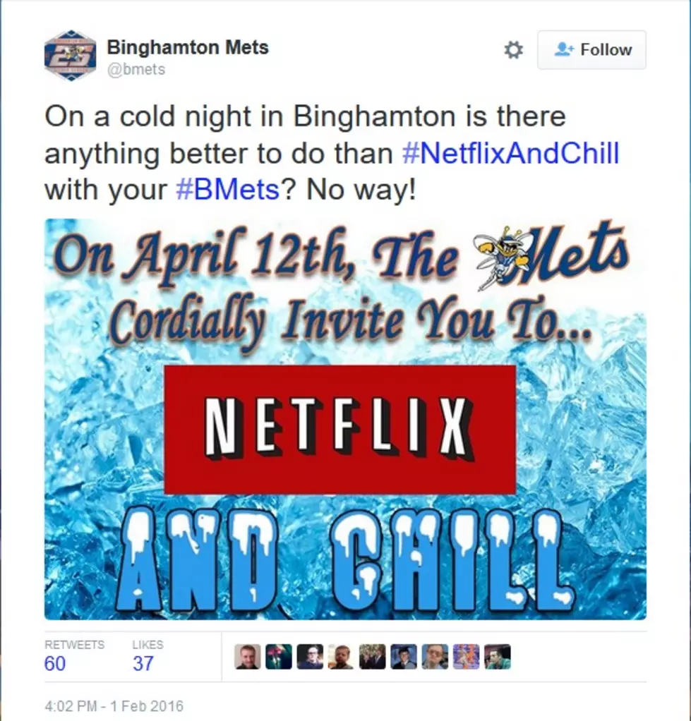 Minor-League Team Invites You to &#8216;Netflix and Chill&#8217;, Wait&#8230;What?!