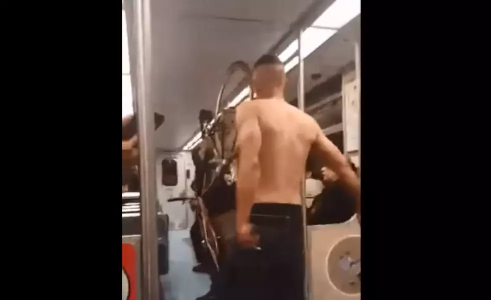 Troublemaker on Train Gets Choked Out [VIDEO]