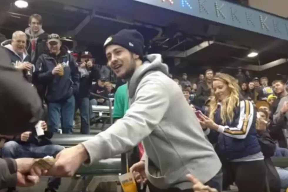 Brewer’s Fan Licks Puke Off Bleachers For $100