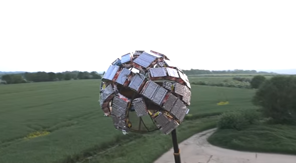 Mad Scientist Builds Death Star Out of 5,000 Fireworks [VIDEO]