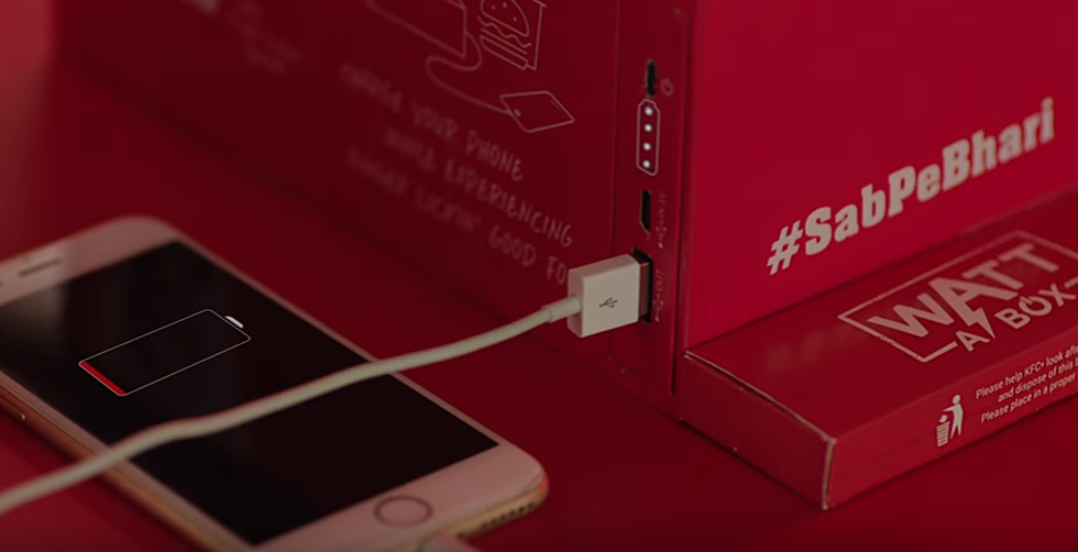 Charge Your Phone While You Eat With KFC India’s New Meal Box [VIDEO]