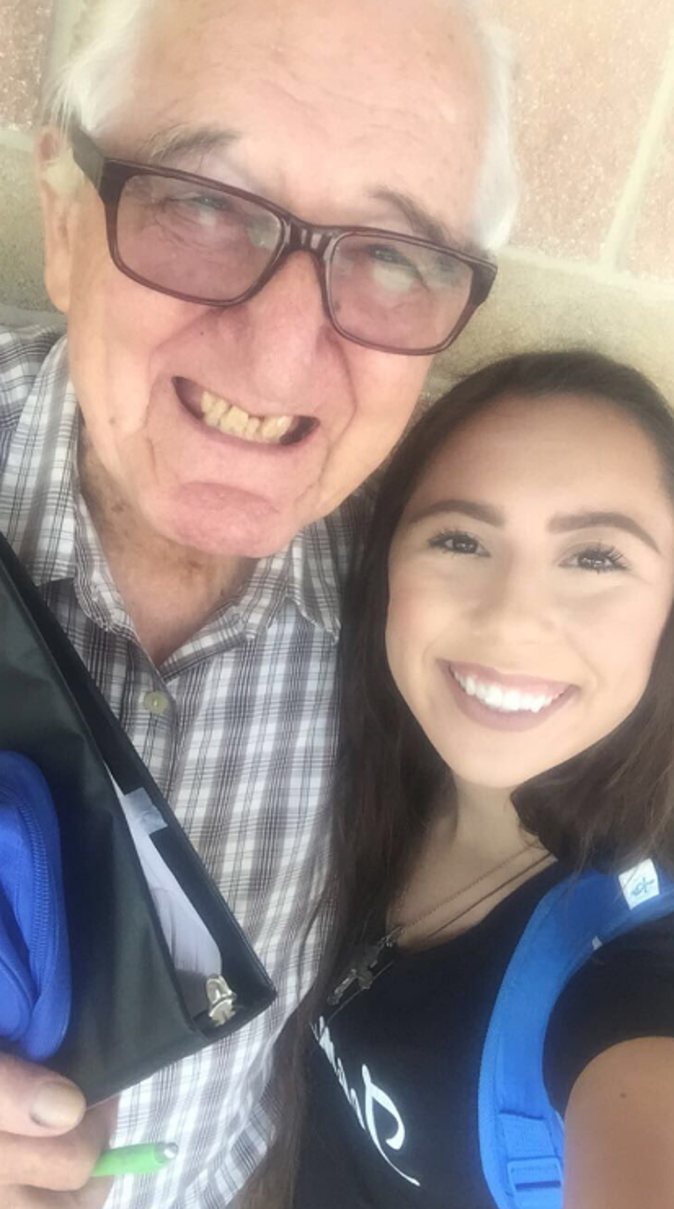 Grandfather and Granddaughter Attend Texas College Together This Semester