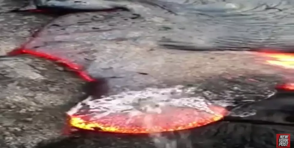 Important Scientific Test: What Happens When You Pee on Lava? [VIDEO]