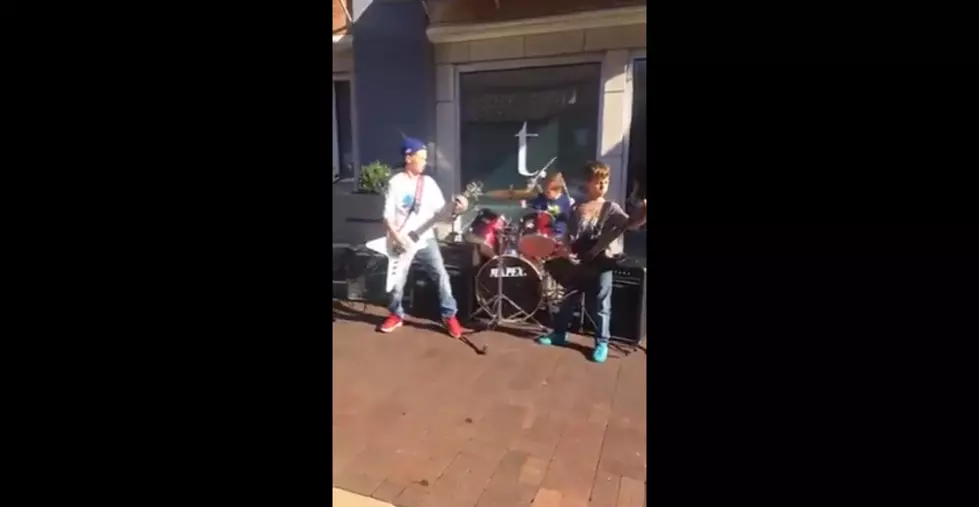 Three Kids Pull Off Awesome Metallica Medley Outside Strip Mall [VIDEO]