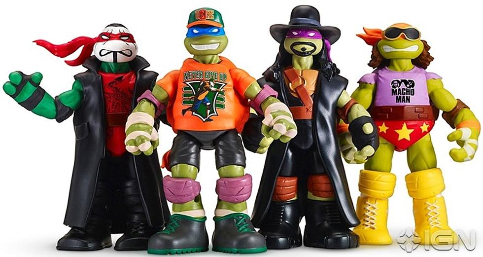 Teenage Mutant Ninja Turtles WWE Figures Are the Greatest Crossover Possibly Ever