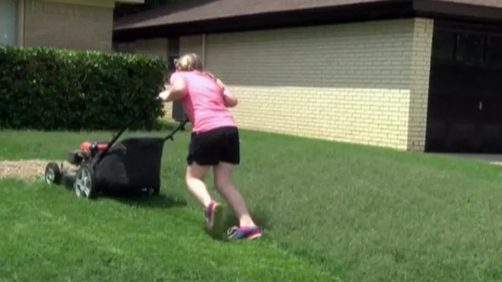 Texas Girl Mowed Lawns All Summer to Raise Money for a Trip to Disneyland
