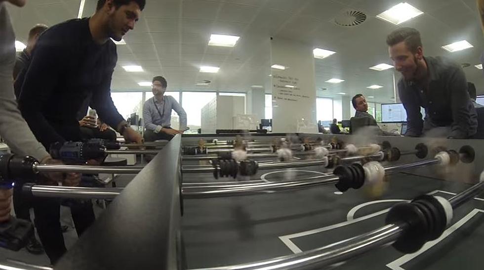 Taking Foosball to the Next Level With Power Drills as Handles [VIDEO]
