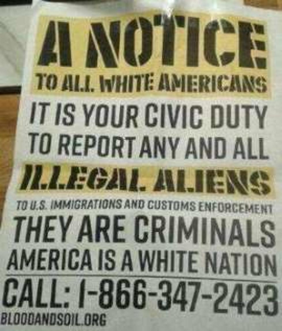 Flier on Texas Campus Tells White Americans to Report Illegal Aliens