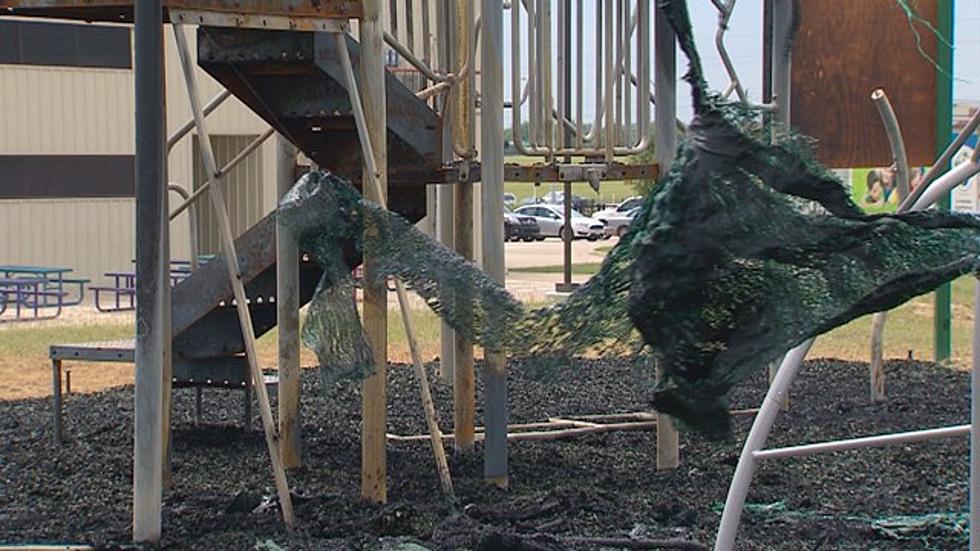 North Texas Teen Burns Down Brand New Playground [VIDEO]