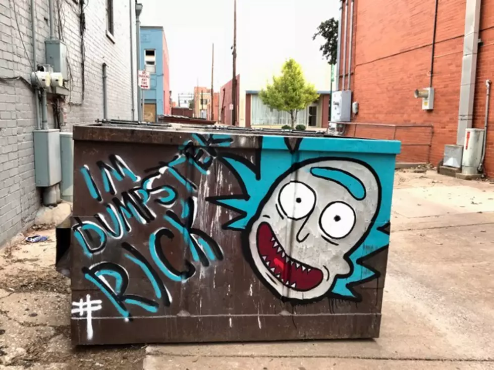 &#8216;Dumpster Rick&#8217; Removed From Downtown Wichita Falls; Offensive Dumpster Graffiti Remains