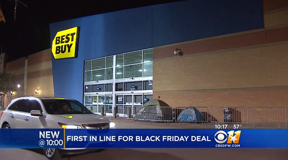 North Texas Man Been Camping Out Since Saturday for Black Friday Deal