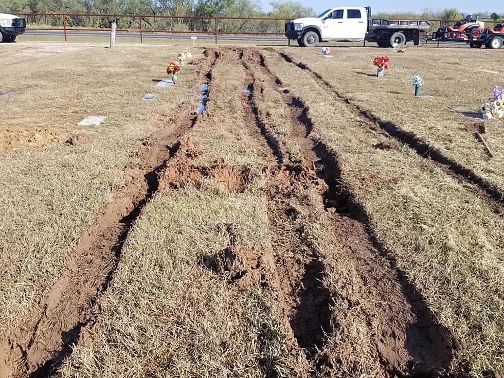 Someone Drove Through a Cemetery Up in Waurika, Causing Severe Damage to Graves