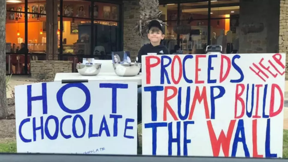Texas Boy Selling Hot Chocolate to Raise Money for Border Wall