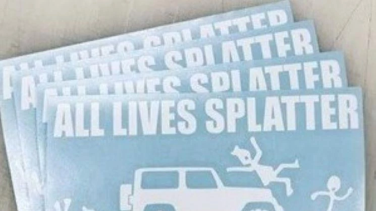 Jeep Protest All Lives Matter Splatter Decal Sticker