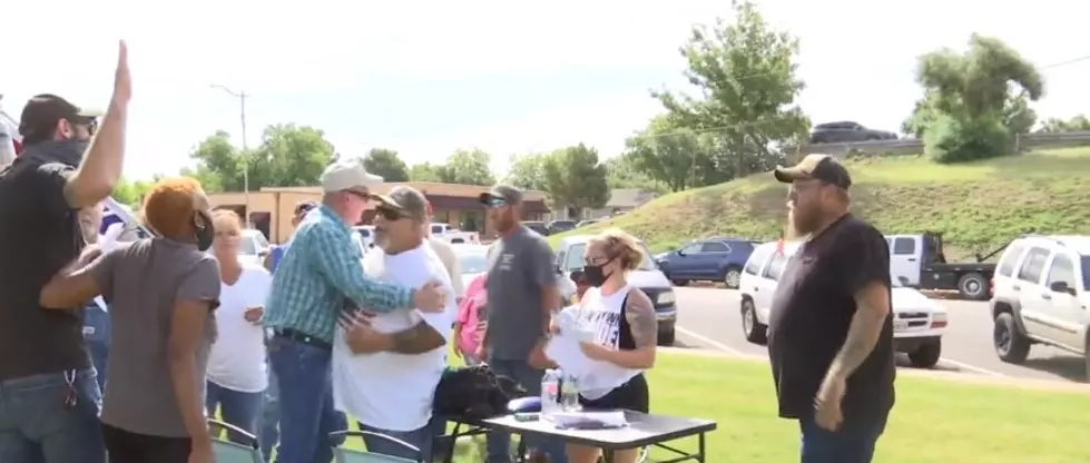 Minor Shoving Match Broke Out Today at Confederate Statue Protest