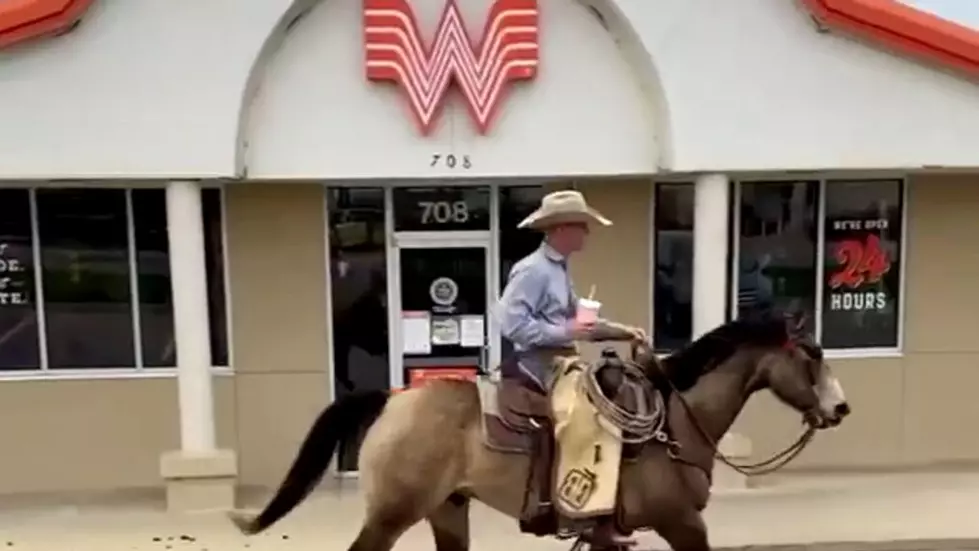 Texas Man Rides Horse Through Whataburger Drive Thru