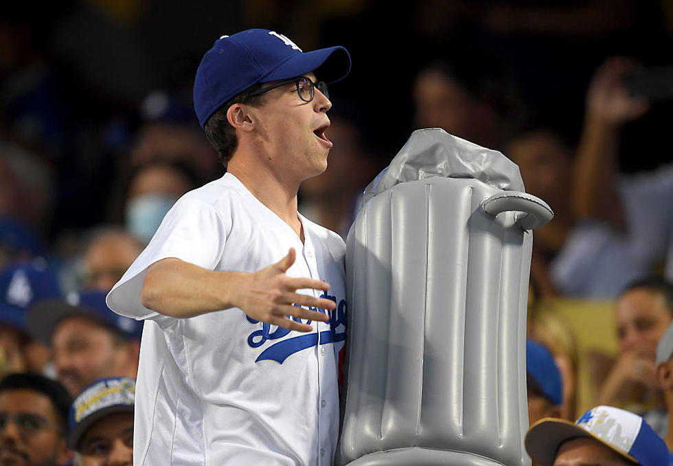 Dodgers Fans Throw Inflatable Trash Cans on the Field During Astros Games