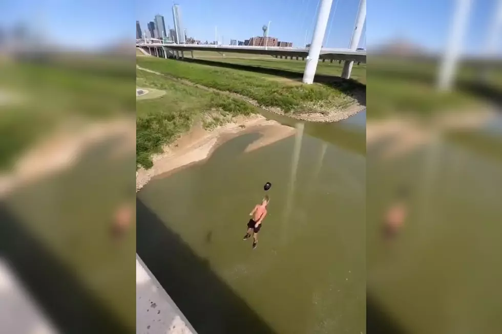 Guy Roasted for Doing Backflips From Bridge Into Trinity River in Dallas