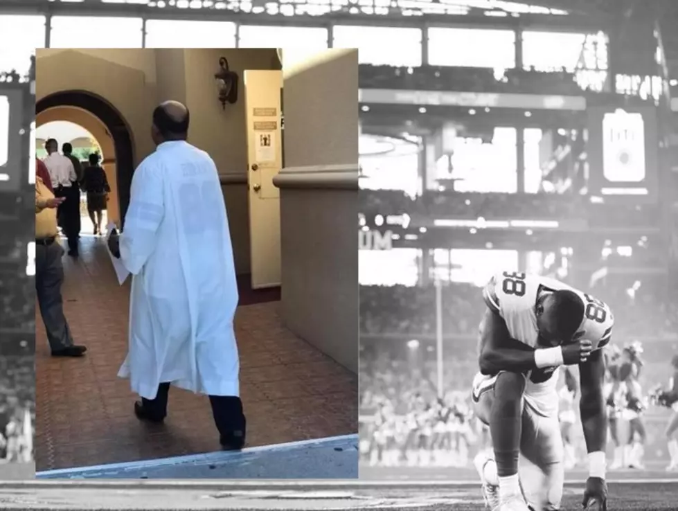 Shout Out to this Priest Rocking a Dallas Cowboys Jersey Under His Robes