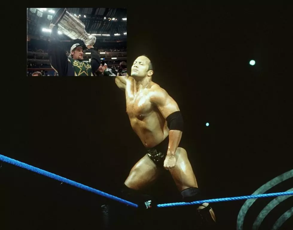 Today I Learned The Rock Cut a WWF Promo Using the Dallas Stars Stanley Cup
