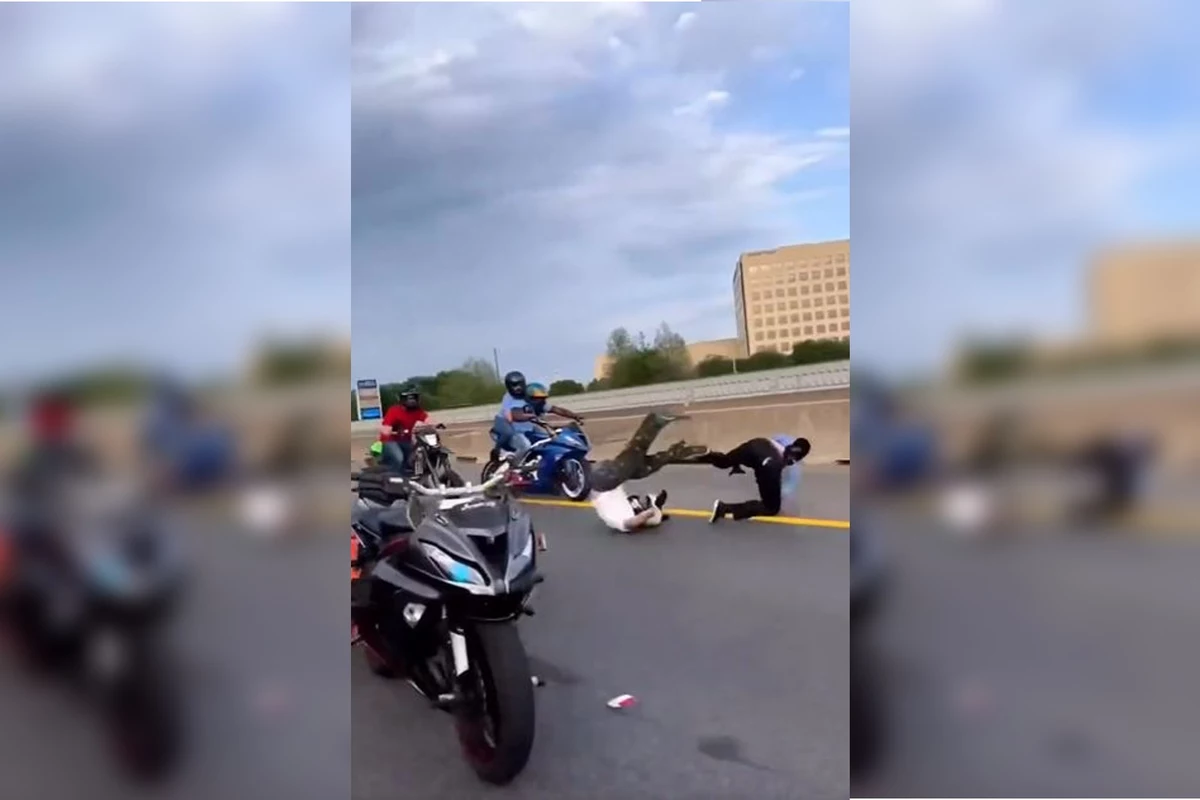 Watch: Motorcycle Stunt in Houston Goes Very Wrong
