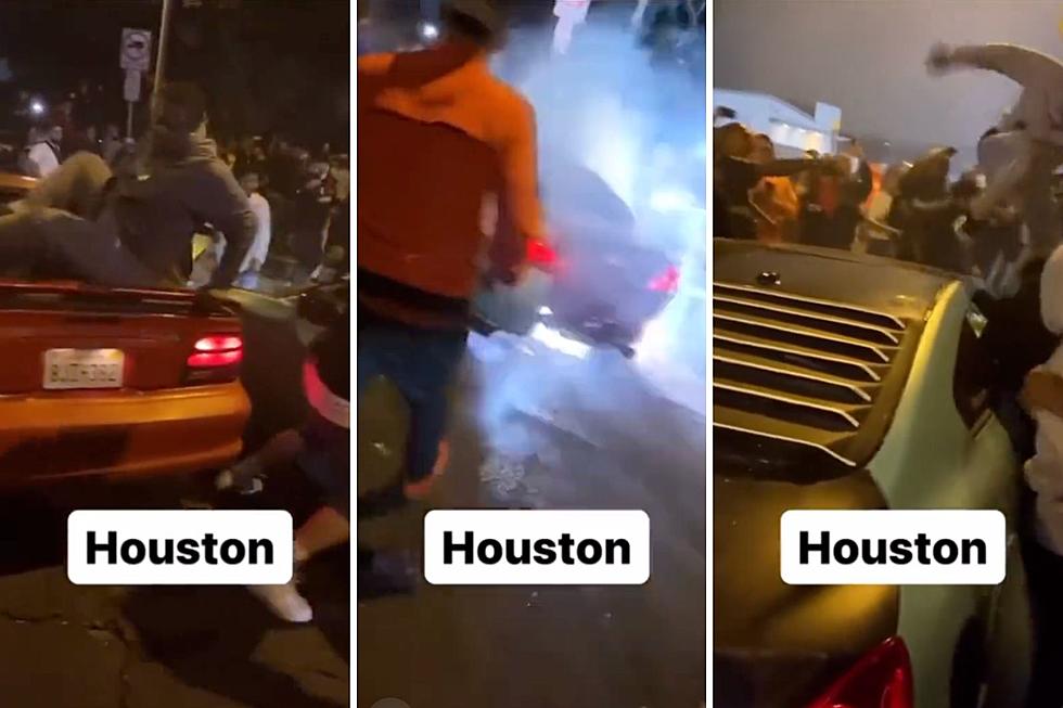 Chaos in the Streets of Houston Captured on Video
