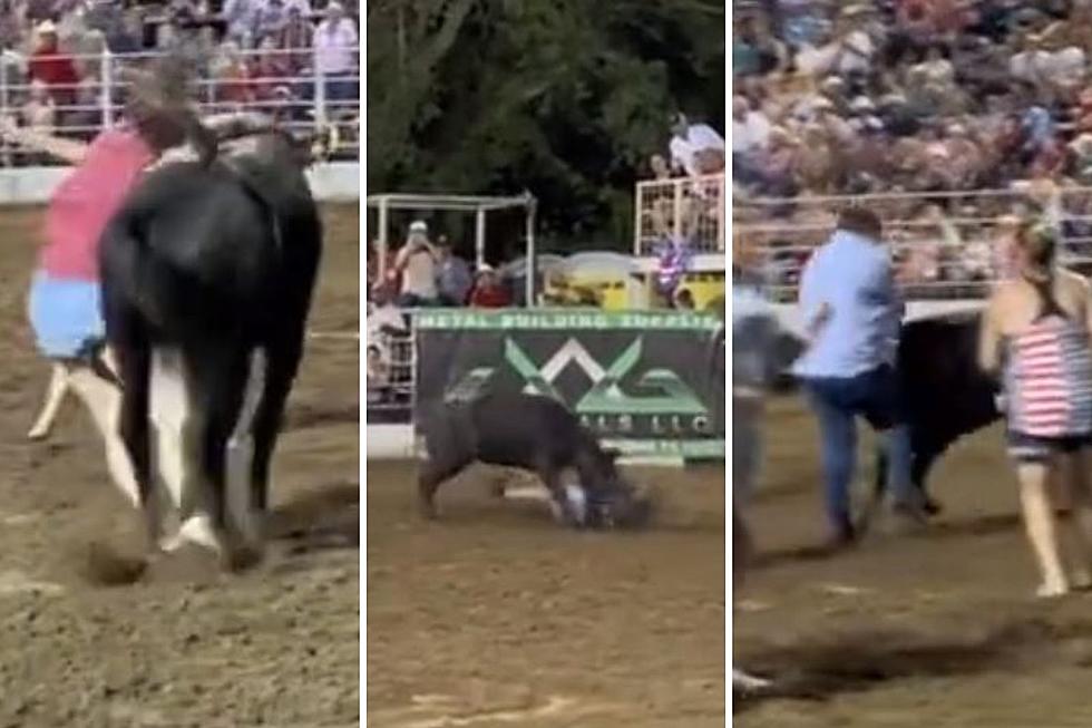 Watch a Steer Plow Through Women at North Texas Rodeo