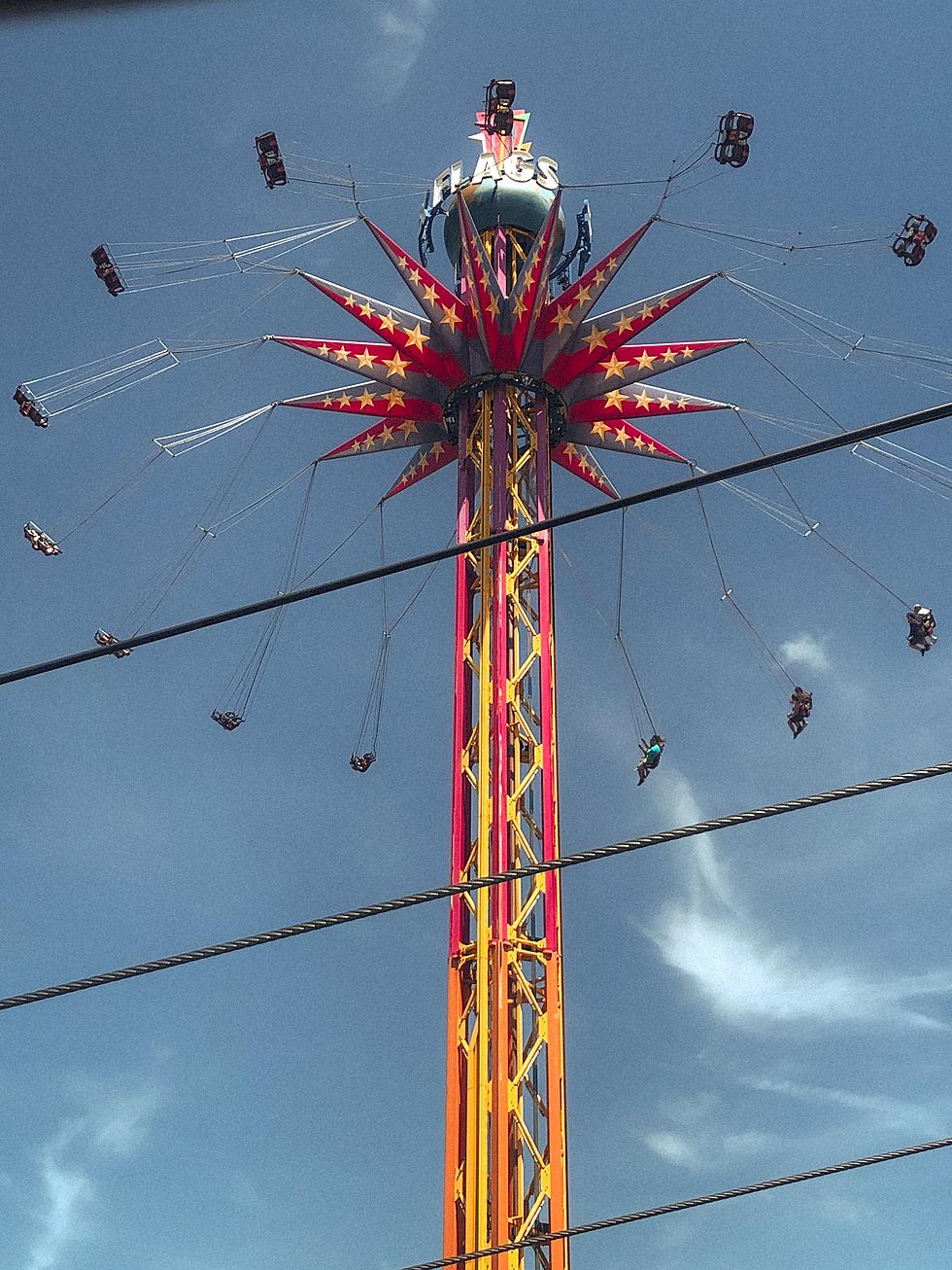 Guests Get Stuck on the Tallest Ride at Six Flags Over Texas in Arlington