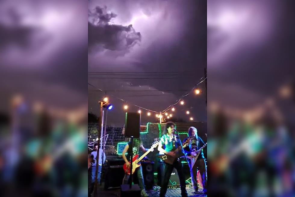 Texas Metal Band Plays During a Wild Thunderstorm