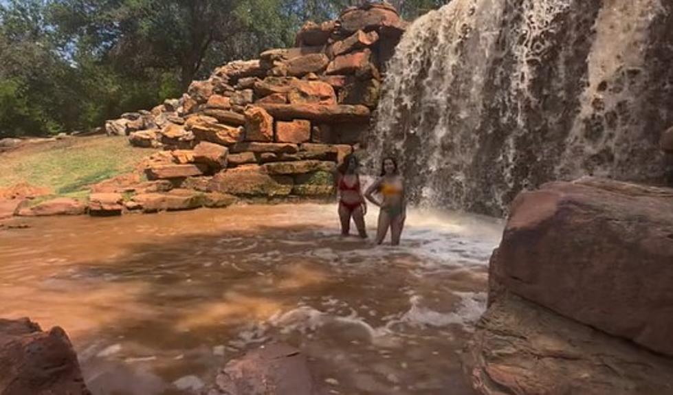 Some Girls Went Swimming in The Falls in Wichita Falls, Texas