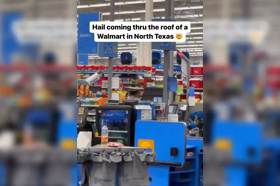 Video Shows Hail Crashing Through the Roof of a Texas Walmart