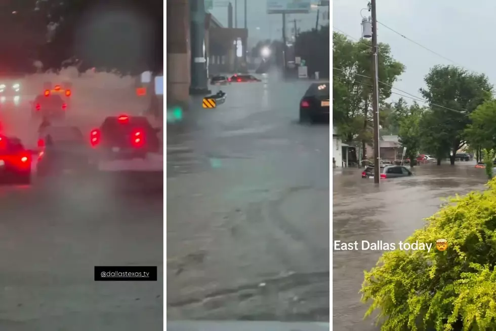 Watch Floodwaters Swallow Vehicles Across the Dallas-Fort Worth Area