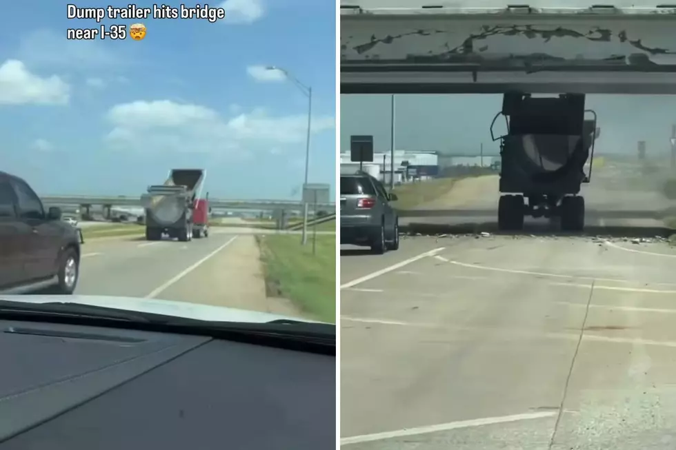 Dump Truck Slams Into Denton Overpass in Shocking Video