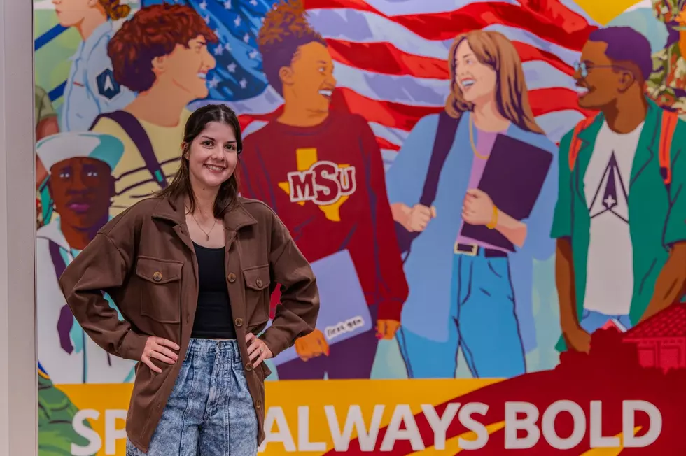 Wichita Falls Artist Makes Awesome Mural for Midwestern State