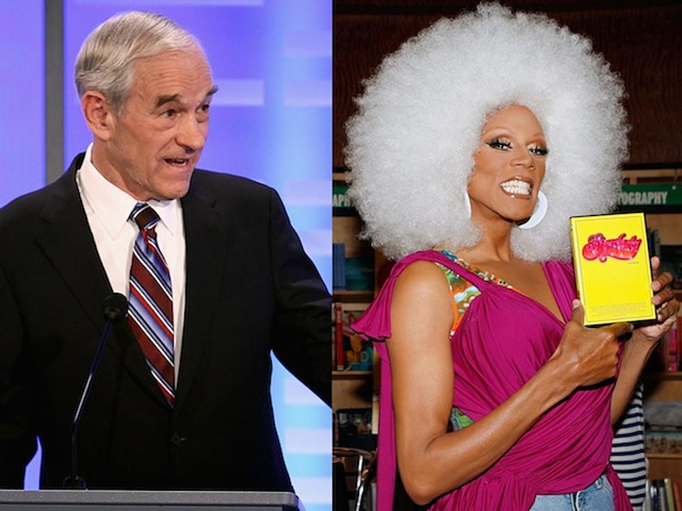 RuPaul Wants to Make Sure You Don’t Confuse Him/Her With Ron Paul [VIDEO]
