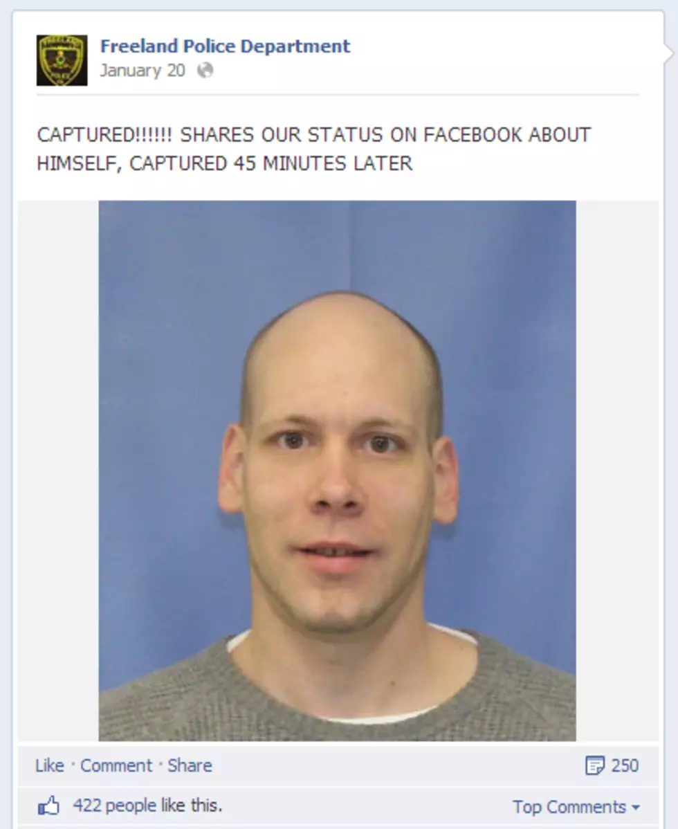 Police Nab Wanted Man After He Shares Wanted Photo of Himself on Facebook