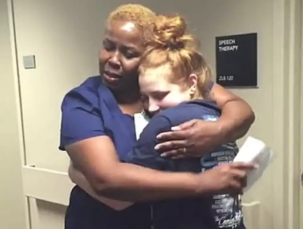 Paralyzed Denton Girl Surprises Favorite Nurse by Walking [VIDEO]