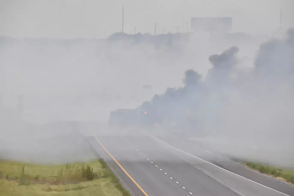 Huge Fire Closes Highway 287