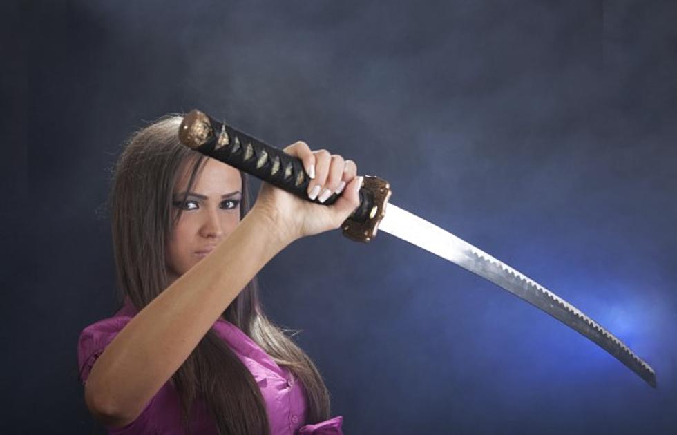 Woman Stops Intruder With Medieval Combat Skills, Sword