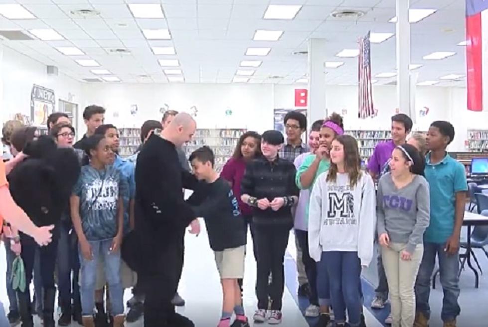 Wichita Falls Air Force Dad Surprises Kids at School as He Returns From Deployment