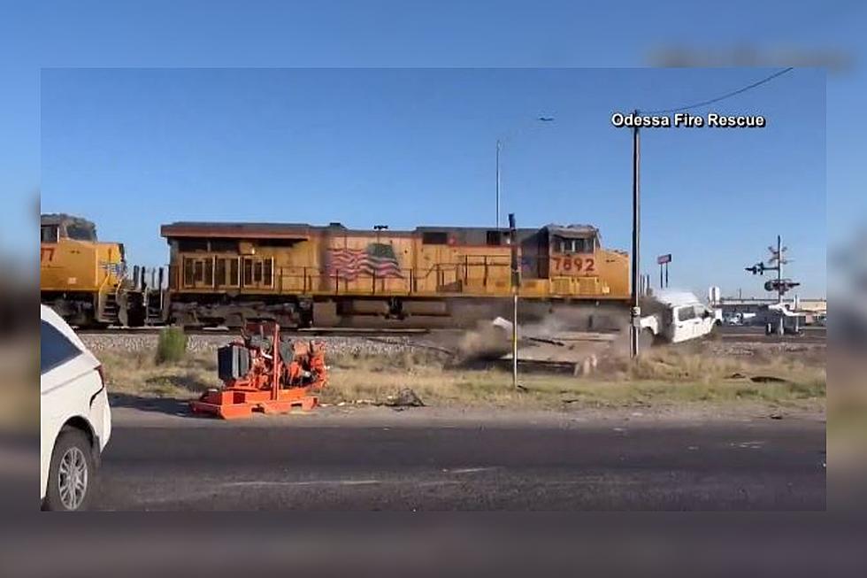 Shocking Video Shows Train Hitting a Truck in Odessa, Texas