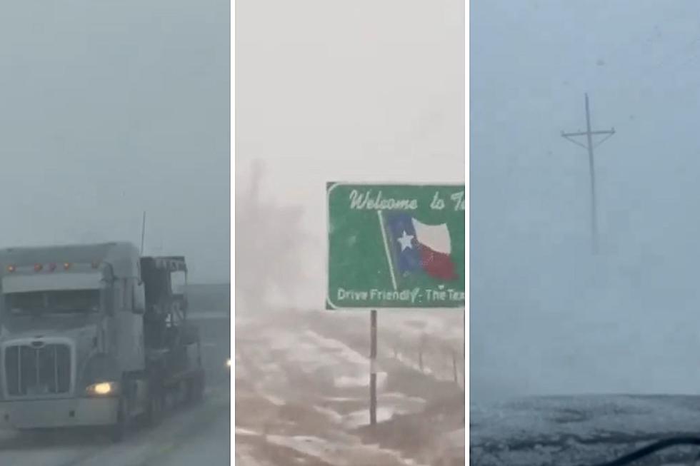 Videos Show Intensity of Blizzard That Slammed Texas Panhandle on Monday
