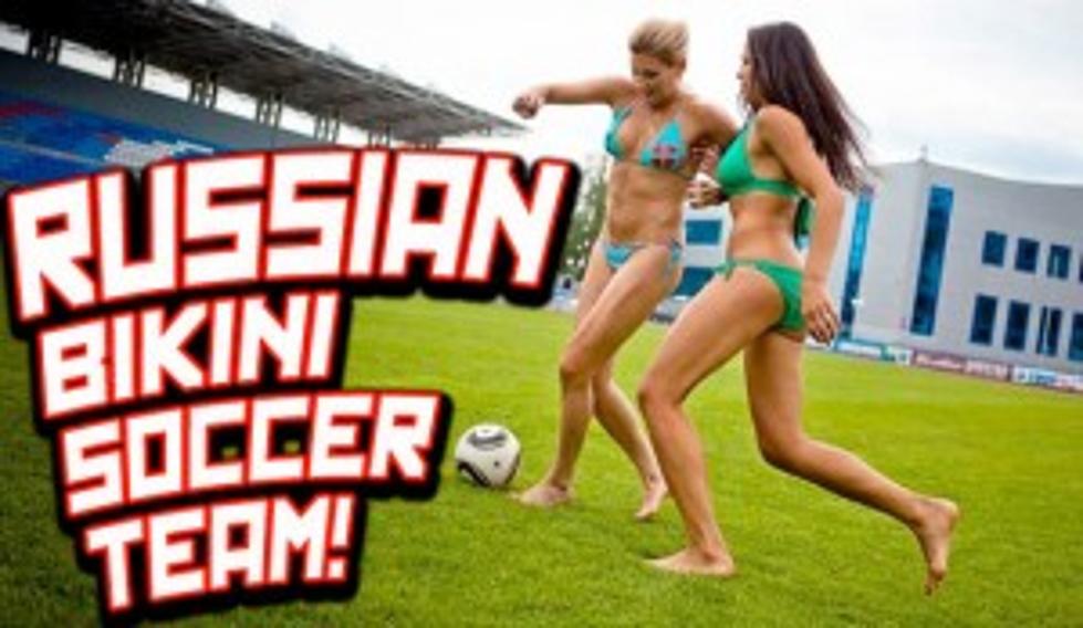 Women's Bikini Clad Soccer Team