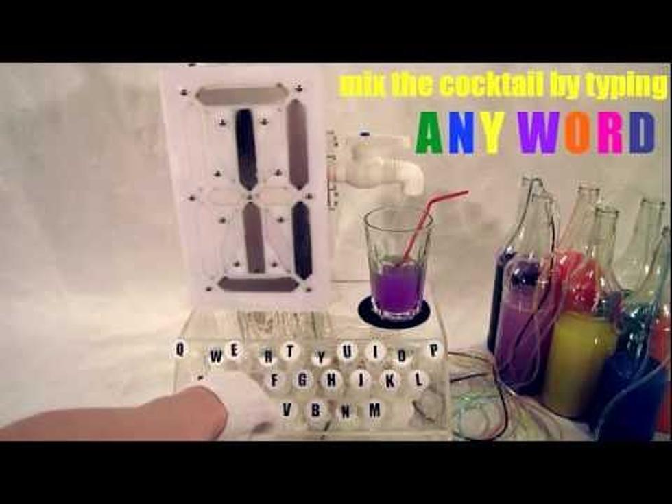 Typewriting Cocktail Machine-Best Invention Ever? [VIDEO]