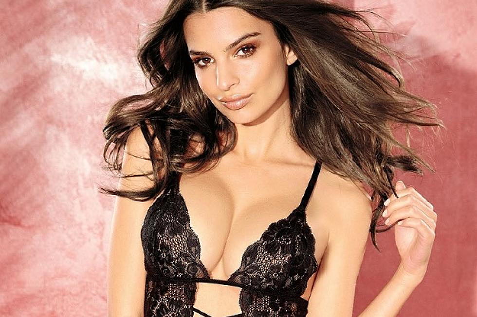 Emily Ratajkowski Wows in Frederick’s of Hollywood Lingerie