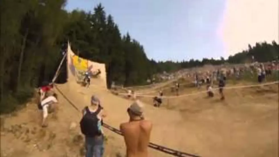 Watch This Amazing Pass During Bike Race&#8230;.WOW!