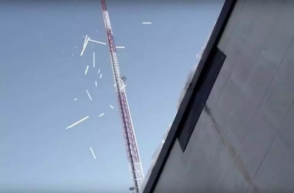 Ice Falling From TV Tower Will Make You Glad You Live in Texas