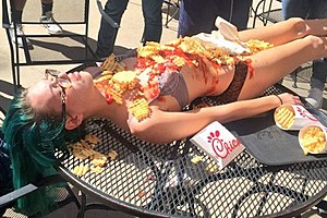 College Student Covers Herself with Chick-Fil-A and Invited People to Eat Off of Her in the Name of Art